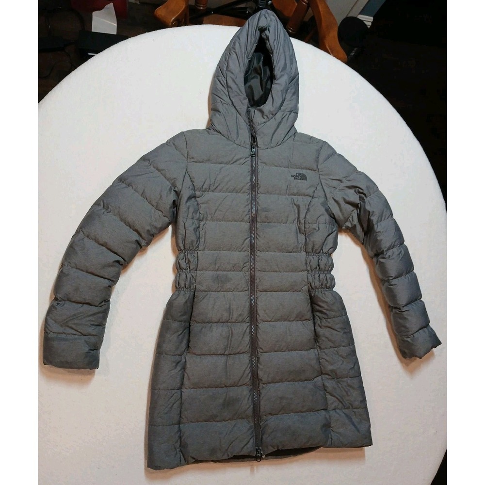 The North Face Gotham Parka II Womens Small S/P Gray Down Puffer Jacket NF0A35BV